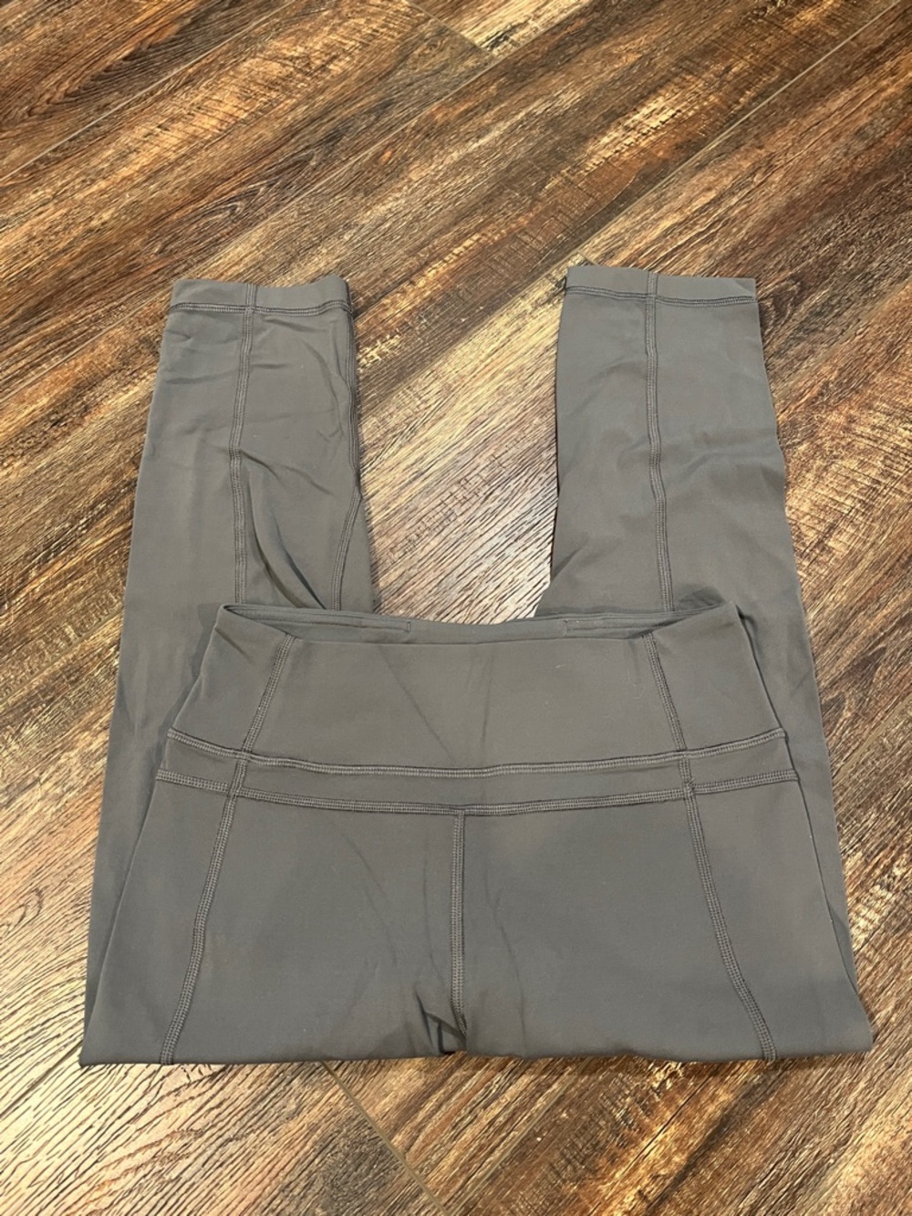 Lululemon High-Waist Gray Yoga Capri Leggings
